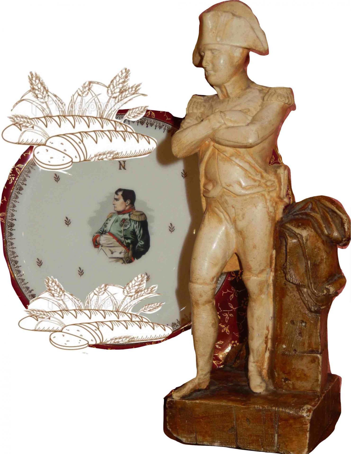 Assiette porcelain statue de tour