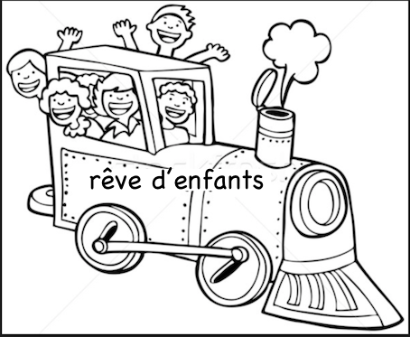 Dessin enfants train