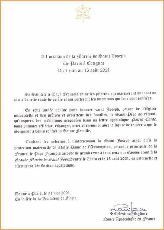 Lettre pape st joseph