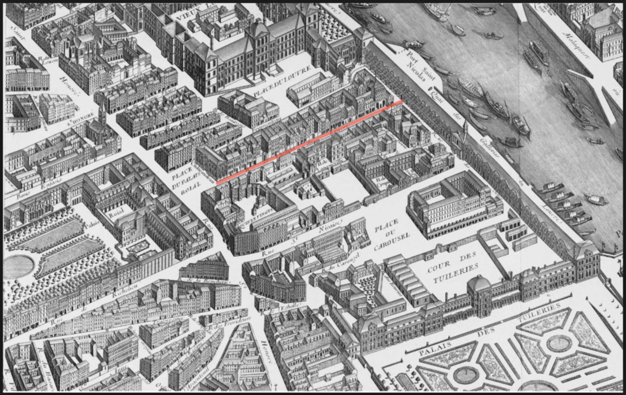Plan du louvre 1800